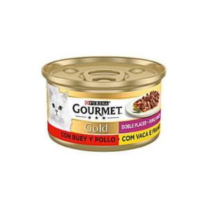 GOURMET GOLD CAT GRAVY BEEF & CHIKCEN 85G