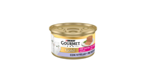 GOURMET GOLD CAT MUOSSE VEAL & FISH 85G