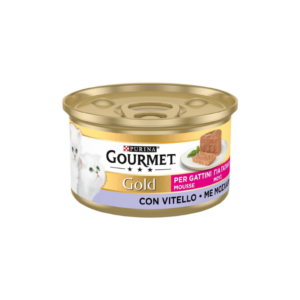GOURMET GOLD CAT MUOSSE VEAL & FISH 85G
