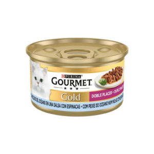 GOURMET GOLD DOUBLE PLACER OCEAN FISH & SPANISH 85G
