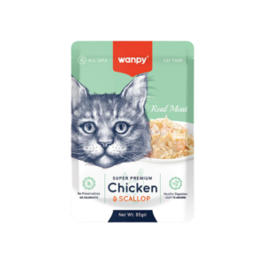 WANPY CAT WET FOOD CHICKEN & SCALLOP 85G