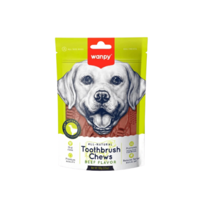 WANPY DOG TOOTHBRUSH CHEWS BEEF FLAVOR 100G 10