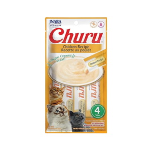 INABA CAT CHURU TUNA WITH BONITO FLAKES PACK 4x14G USA668